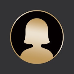 Ein goldenes Icon für eine weibliche Person. Anerkannter Edelmetallhändler Golden Gates.